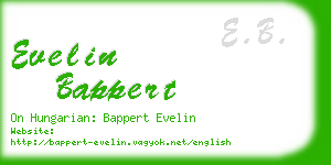 evelin bappert business card